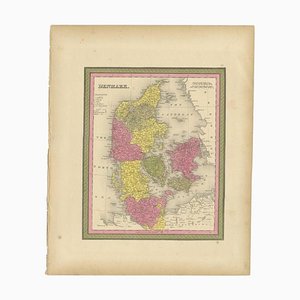 Carte Antique du Danemark, 1846