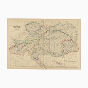 Carte Ancienne de l'Empire d'Autriche par WG Blackie, 1859