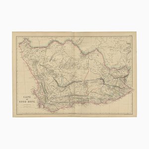 Carte Antique du Cap de Bonne-Espérance par WG Blackie, 1859