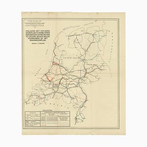 Carte routière des Pays-Bas, 1928