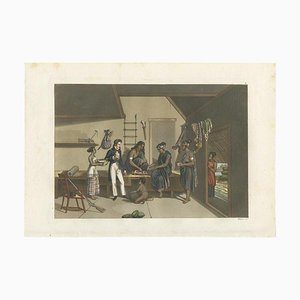 Ferrario, A House Interior in Kupang, 1831, Impression sur Papier