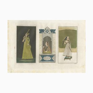 Ferrario, A Kannur Princess and Indian Ladies, 1831, Impression sur Papier