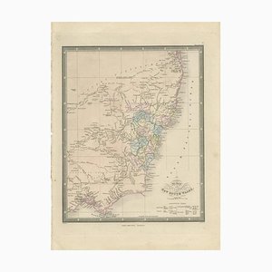 Antique Map of New South Wales Australia by Wyld, 1845