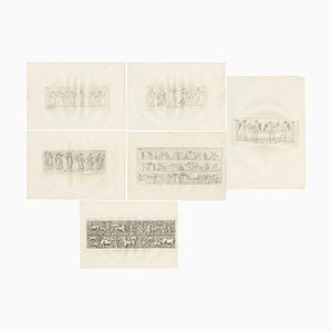 Carlo Antonini, Vases and Tazzas, 1821, Paper, Set of 6