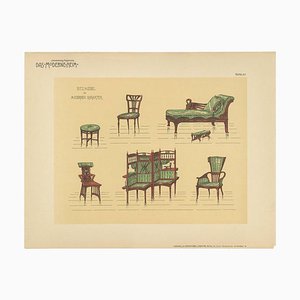 Kramer, Sièges, Meubles, 1890s, Papier