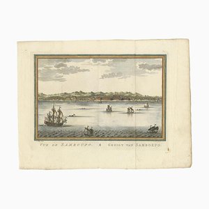 J. van Schley, Vue de Samboupo - Face of Samboepo, 1750, Paper