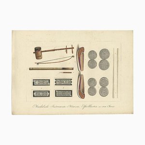 Hurter, Instruments de musique et autres objets de Java, 1830, Impression