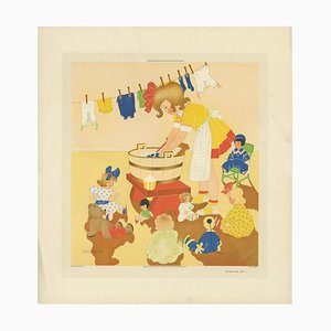 Willy Schermelé, Washing Day, 1937, impression
