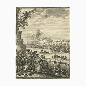 After W. Schouten, Pearl Fishing, 1775, Engraving