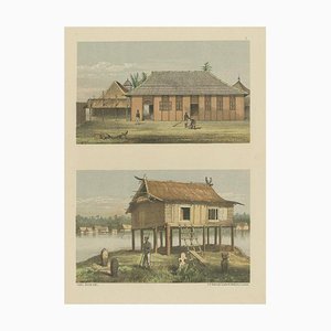 Carl Alfred Bock, Malayan Houses in Sumatra, 1881, Paper