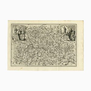 Antique Map of the Franconia Region by Scherer, 1699