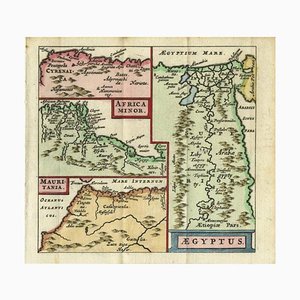 Antique Map of North Africa from Aeg, 1672