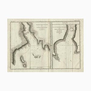 Antique Map of Port Pallisers & Kersmis by Cook, c.1781