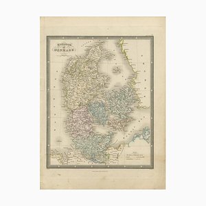 Antique Map of the Kingdom of Denmark by Wyld 1845