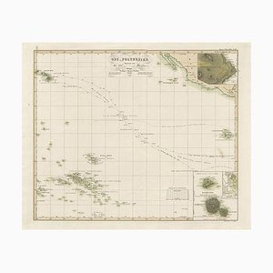 Antique Map of Eastern Polynesia, 1849