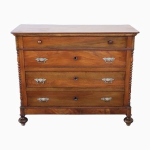 Cajonera antigua de nogal, mediados del siglo XIX