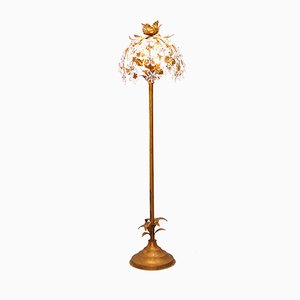 Vergoldete Vintage Hollywood Regency Stehlampe