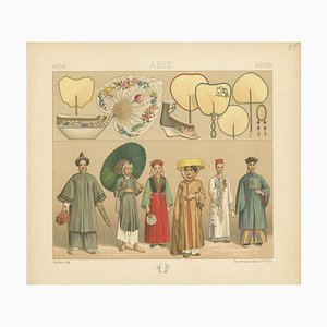 Racinet, Asian Costumes, 1880, Paper