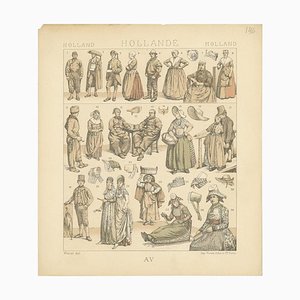 Racinet, Holland Outfits, 1880, Paper