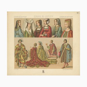 Racinet, European 15th-16th Century Costumes, Paper