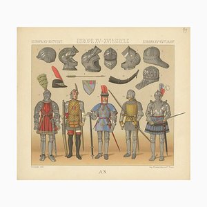 Racinet, European 15th-16th Century Armament, 1880, Paper