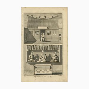 Valentijn, Chinese Temple and Chinese Deity, 1726, Paper