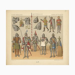 Racinet, European Middle Ages Armament, 1880, Paper
