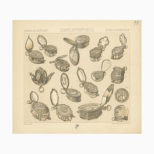 Racinet, European Xvith-Xviith Clock Objects, Print