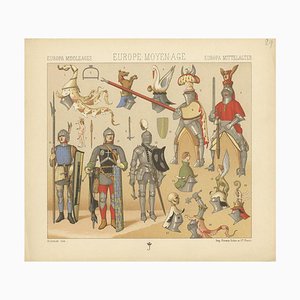 Racinet, European Middle Ages Armament, 1880, Paper