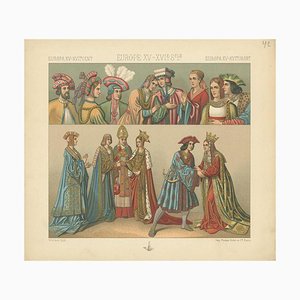 Racinet, European 15th-16th Century Costumes, Paper