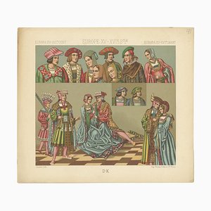 Racinet, European 15th-16th Century Costumes, Paper