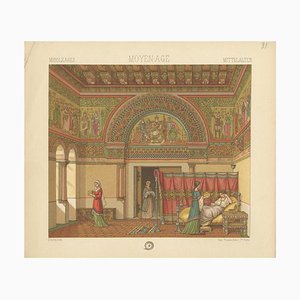 Racinet, Middle Ages Interior, 1880, Paper