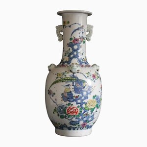 Jarrón Famille Vert de la dinastía Qing