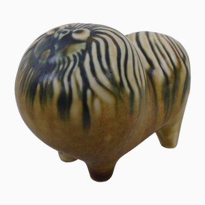 Pekingese Ceramic Dog by Lisa Larson for Gustavsberg, Denmark, 1970s