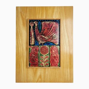 Industrial Enamel Wall Decoration, 1970s