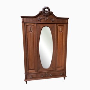 Armario antiguo de roble, década de 1890