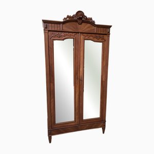 Armoire Art Nouveau Antique en Lin, 1890s