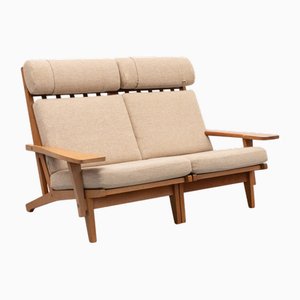 Sofá de dos plazas GE-375/2 de Hans Wegner para Getama