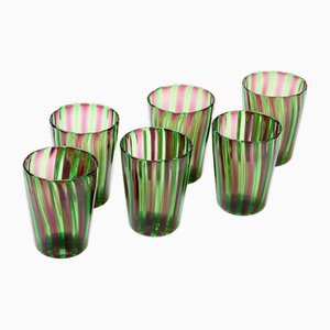 Italian Tequila Glasses by Angelo Ballarin for Ribes Studio, 2004, Set of 6