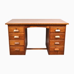 Art Deco Oak Desk, 1930s