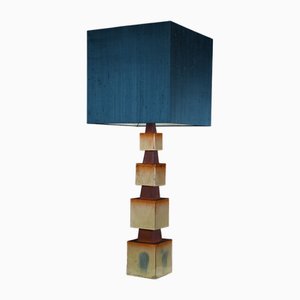 Skulpturale Tischlampe aus Keramik, 1960er