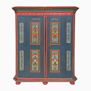 Blue Floral Painted Cabinet, 1825