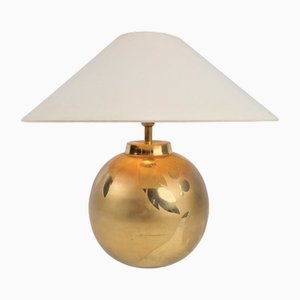 Lampe de Bureau Sphère Vintage en Laiton par Louis Drimmer, France, 1970s