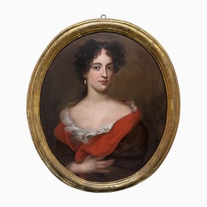 Jacob Ferdinand Voet, Bildnis einer Dame mit rotem Schal, 1600, Öl auf Leinwand