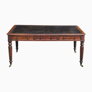 Antique Mahogany Partners Library Table from W. Priest, 1790