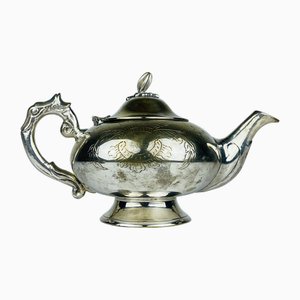 Vintage Silver Plated Teapot, Italy 1950s