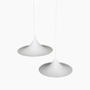 Lampade a sospensione Semi 47 di Torsten Thorup per Fog & Mørup, Danimarca, anni '60, set di 2