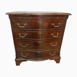 Cajonera de soltero vintage con frente serpentino, 1930