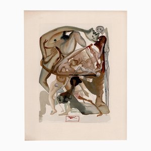 Salvador Dali, In the Dark Limbo, 1964, Xilografía original