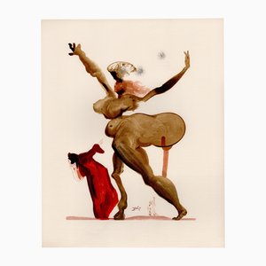 Salvador Dali, Manto (fille de Tiresias), 1964, gravure sur bois originale